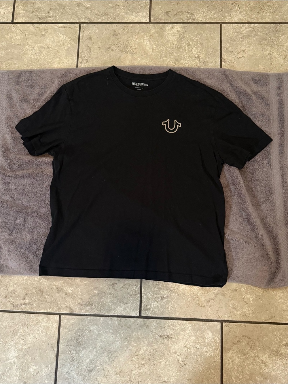 True Religion Black Crewneck Tee 🔥